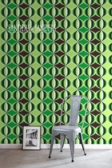Sanders &amp; Sanders Trends &amp; More behang 935230 - Groen Behang