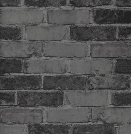 Zwart steen More than Elements 49783 Behang