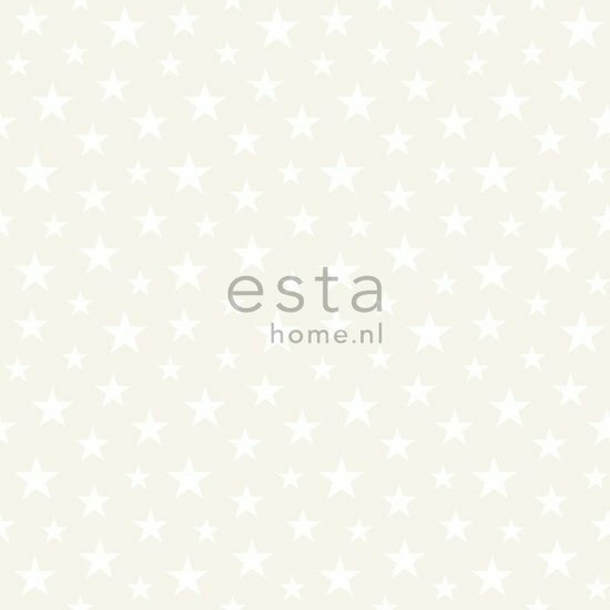 Everybody Bonjour behang 128715 - Wit Behang