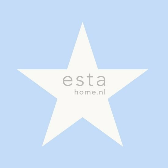 Everybody Bonjour behang 138707 - Blauw Behang