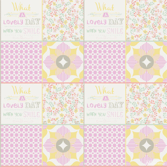 Cozz Smile behang 61171-14 Patchwork Behang