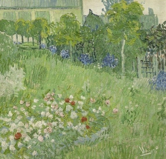 fotobehang BN Wallcoverings Van Gogh 30547 Tuin van Daubigny - Multicolour Behang