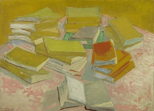 BN Wallcoverings Van Gogh 30540 Stapels Franse romans Behang