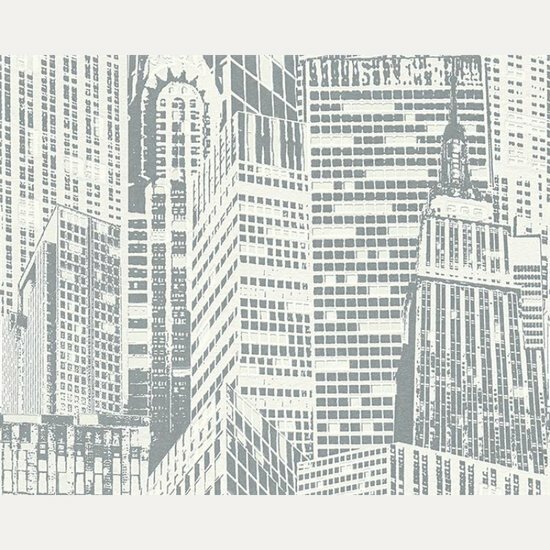 AS Creation Il Decoro / Day &amp; Night 2528-52 - Wit / Zilver Behang