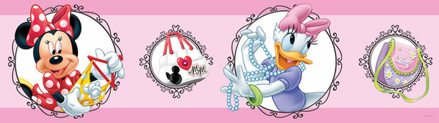 AG Disney Minnie &amp; Daisy rand WBD8067 Behang
