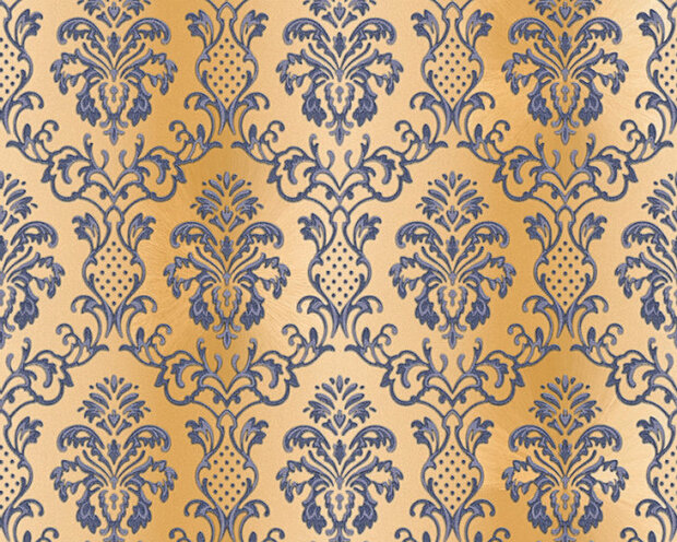 AS Creation Hermitage 10 - 335454/33545-4 - Blauw / goud Behang