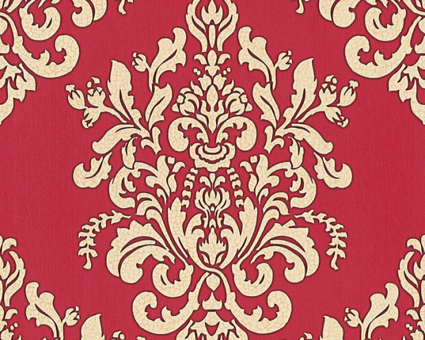 AS Creation Hermitage 10 - 341435/34143-5 - Rood / Goud Behang