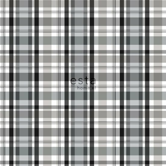 Esta Regatta Crew - Surf Edition 138821 - Zwart Wit - Grijs Behang