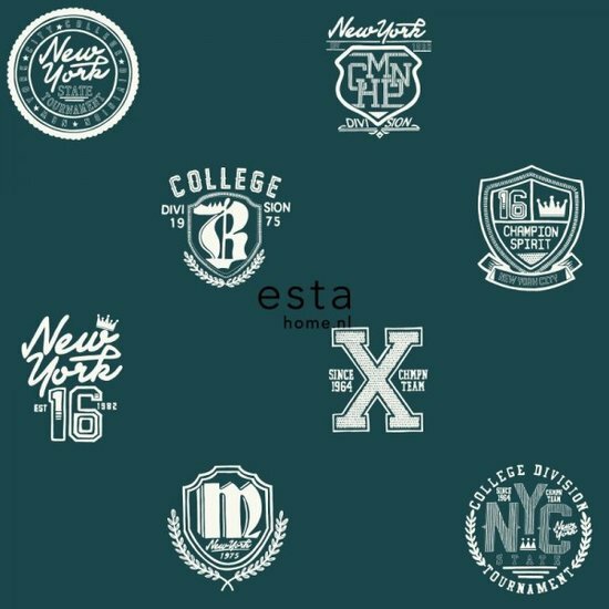 Esta College 138825 - Groen Behang