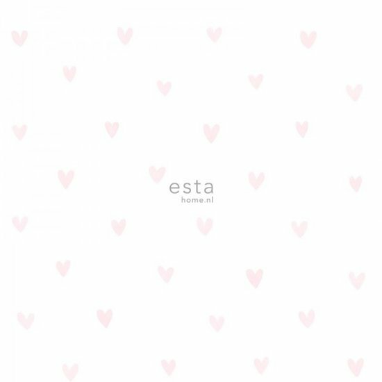 Esta Little Bandits 138915 - Wit - Roze Behang