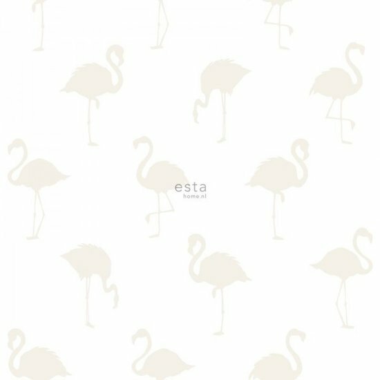 Esta Little Bandits 138917 - Zilver - Wit Behang