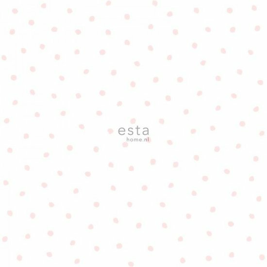 Esta Little Bandits 138936 - Wit - Roze Behang
