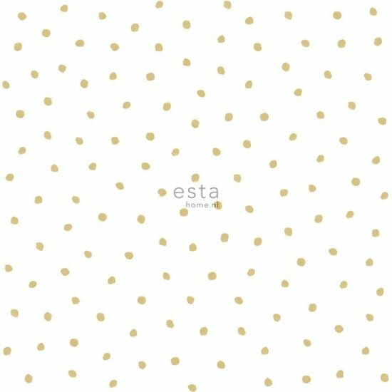 Esta Little Bandits 138937 - Wit - Goud Behang