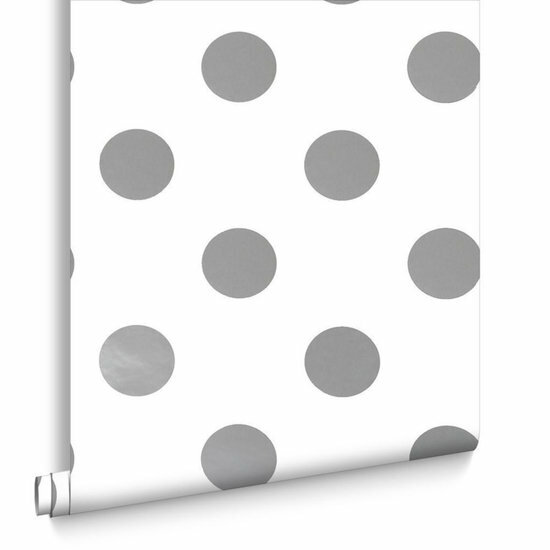 Kids @ Home 5 silver dotty 102508 Behang