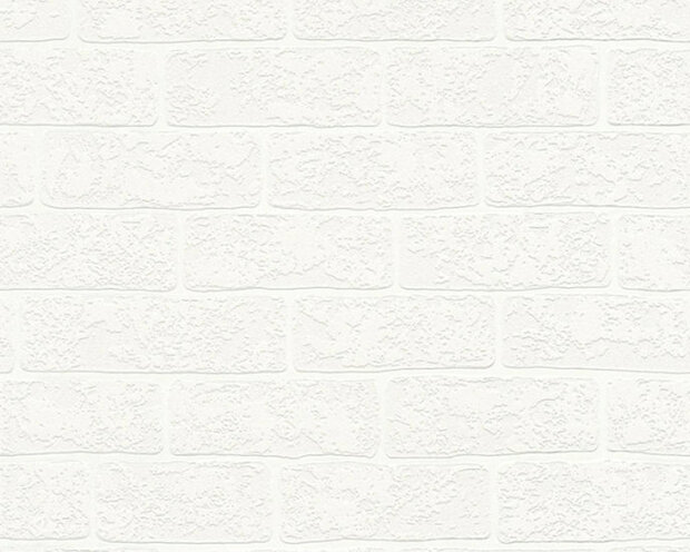 AS Creation Wood&amp;#x008b;n Stone 2 35981-1 Steenstructuur behang - wit off white Behang