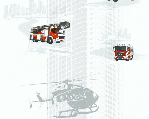 AS Creation Little Stars 35813-1 - Rood / Zwart Behang