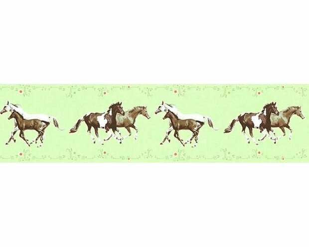 AS Creation Little Stars 35838-1 - Groen / Bruin Behang