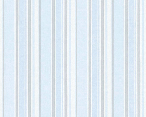 AS Creation Little Stars 35849-3 - Blauw / Zilver Behang