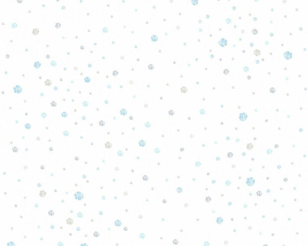 AS Creation Little Stars 35855-2 - Wit / Blauw Behang