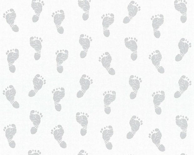 AS Creation Little Stars 35863-1 - Grijs / Wit Behang