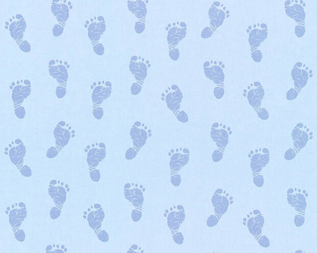 AS Creation Little Stars 35863-2 - Blauw / Metallic Behang