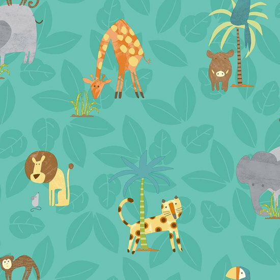 Dutch Wallcoverings Make Believe Jungle Friends 12542 Behang