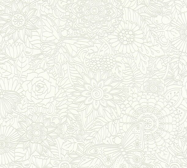 Club Tropicana 358161 - Wit Behang