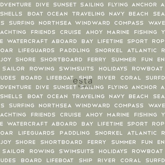 Esta Regatta Crew - Surf Edition 138959 - Groen Behang