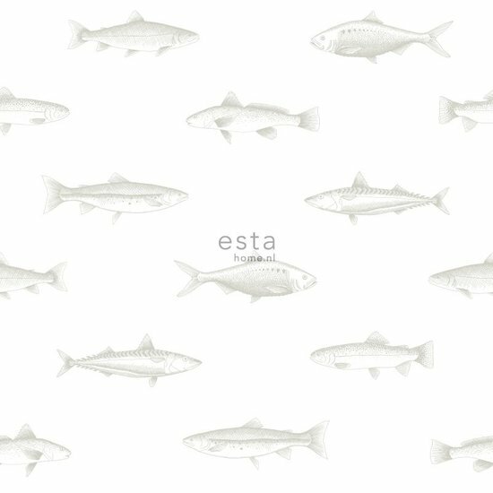 Esta Regatta Crew - Surf Edition 138966 - Zilver - Wit Behang