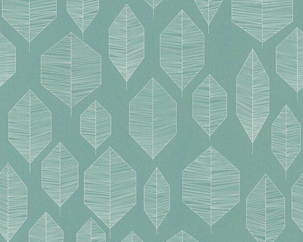 AS Creation Colibri 36209-4 - Groen / Wit Behang