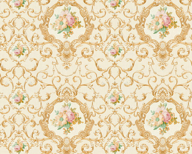 AS Creation Chateau 5 34391-5 - Goud / Geel Behang