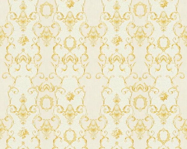 AS Creation Chateau 5 34392-1 - Goud / Creme Behang