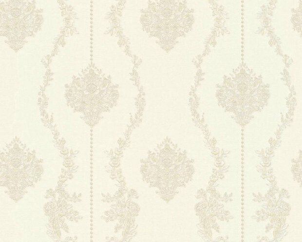 AS Creation Chateau 5 34493-3 - Zilver / Grijs Behang