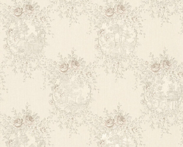 AS Creation Chateau 5 34499-5 - Grijs / Brons Behang