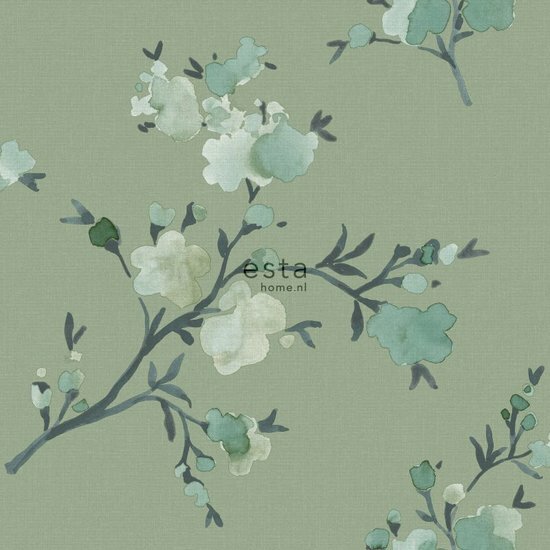 Esta Blush 148718 - Groen Behang