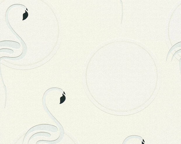 AS Creation Boys and Girls 6 36998-1 - Zilver / Grijs / Wit met zilver glitter Behang