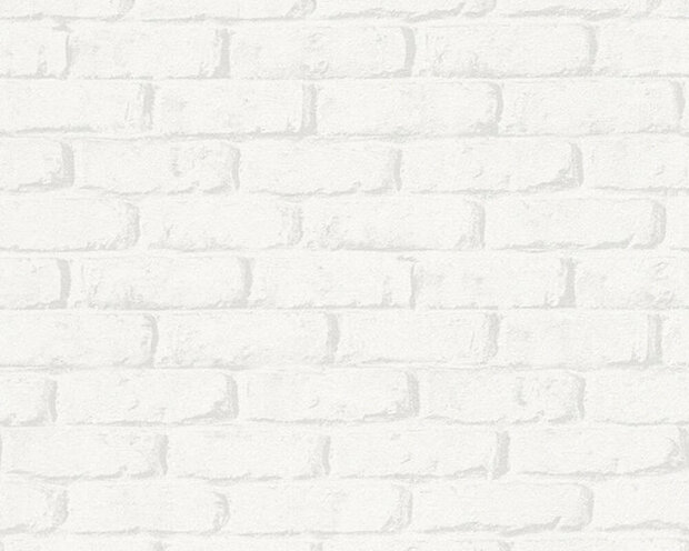 AS Creation Boys and Girls 6 34301-1 - Wit / Grijs Behang