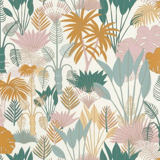 Caselio L&#039;Odyssee OYS101417607 - Groen / Wit Behang