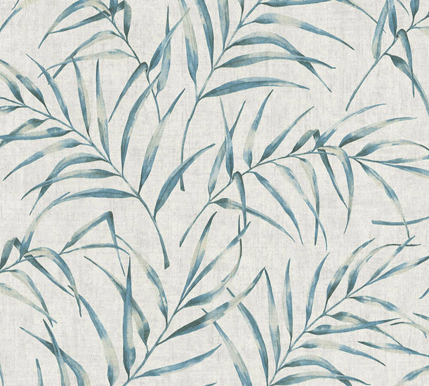 AS Creation Greenery 37335-1 | 373351 - Blauw / Grijs Behang