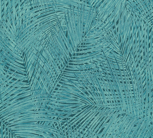 AS Creation Sumatra 37371-6 | 373716 - Blauw / Groen Behang