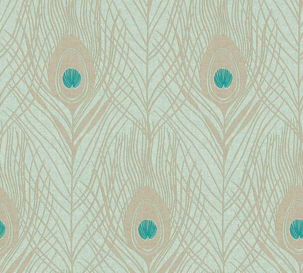 AS Creation Absolutely Chic 36971-3 | 369713 - Groen / Blauw Behang