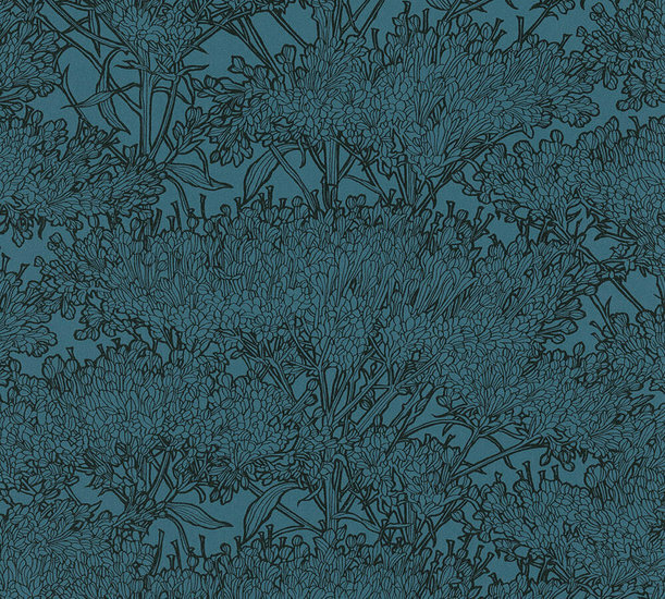 AS Creation Absolutely Chic 36972-6 | 369726 - Blauw / Zwart Behang