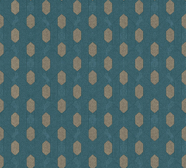 AS Creation Absolutely Chic 36973-4 | 369734 - Blauw / Bruin Behang