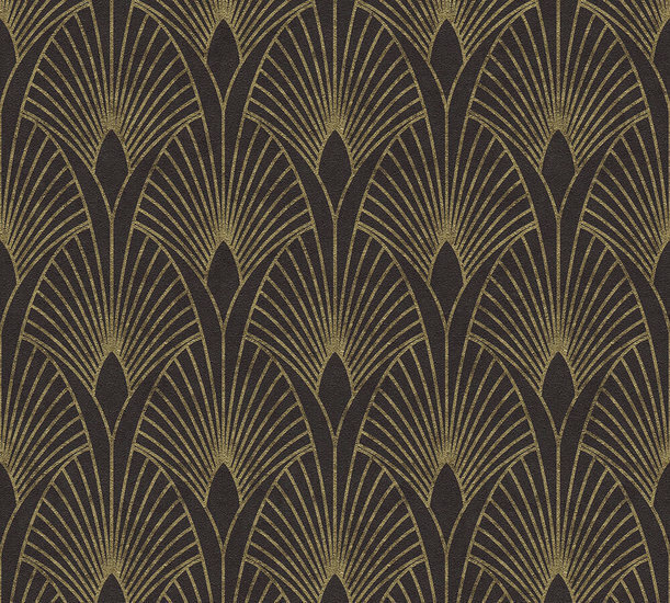 AS Creation New Walls 37427-3 | 374273 - Zwart / Goud Behang