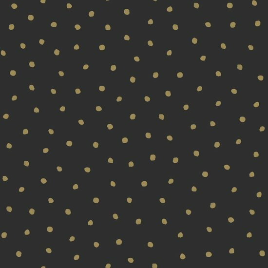 Esta Home Black &amp; White 139122 - Zwart - Goud Behang