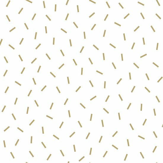 Esta Home Black &amp; White 139127 - Wit - Goud Behang