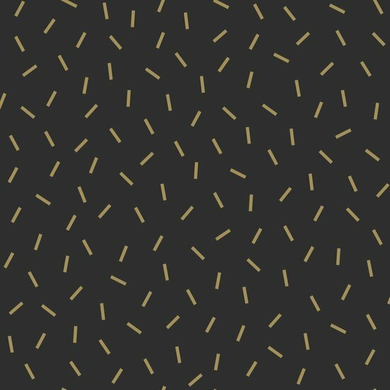 Esta Home Black &amp; White 139128 - Zwart - Goud Behang
