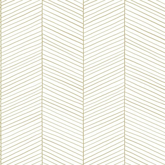 Esta Home Black &amp; White 139135 - Wit - Goud Behang