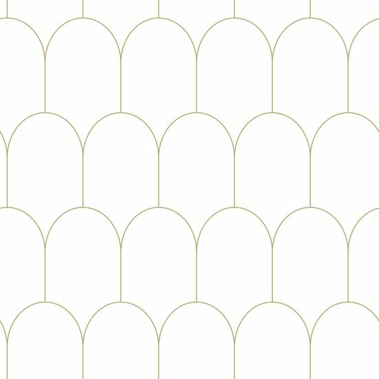 Esta Home Black &amp; White 139139 - Wit - Goud Behang