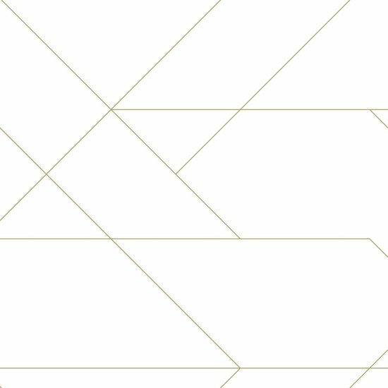 Esta Home Black &amp; White 139143 - Wit - Goud Behang